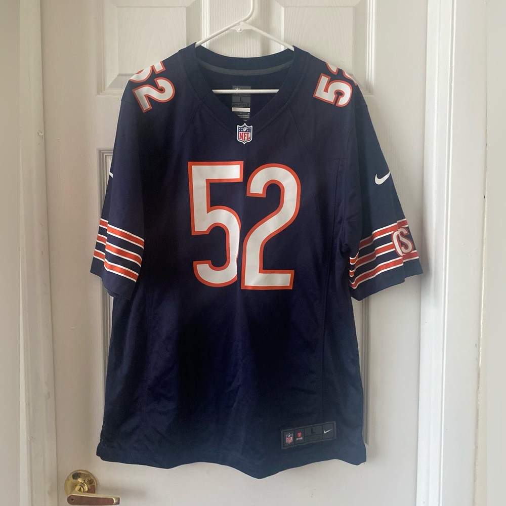Men's Large Chicago Bears Khalil Mack Nike Navy Game Player Jersey